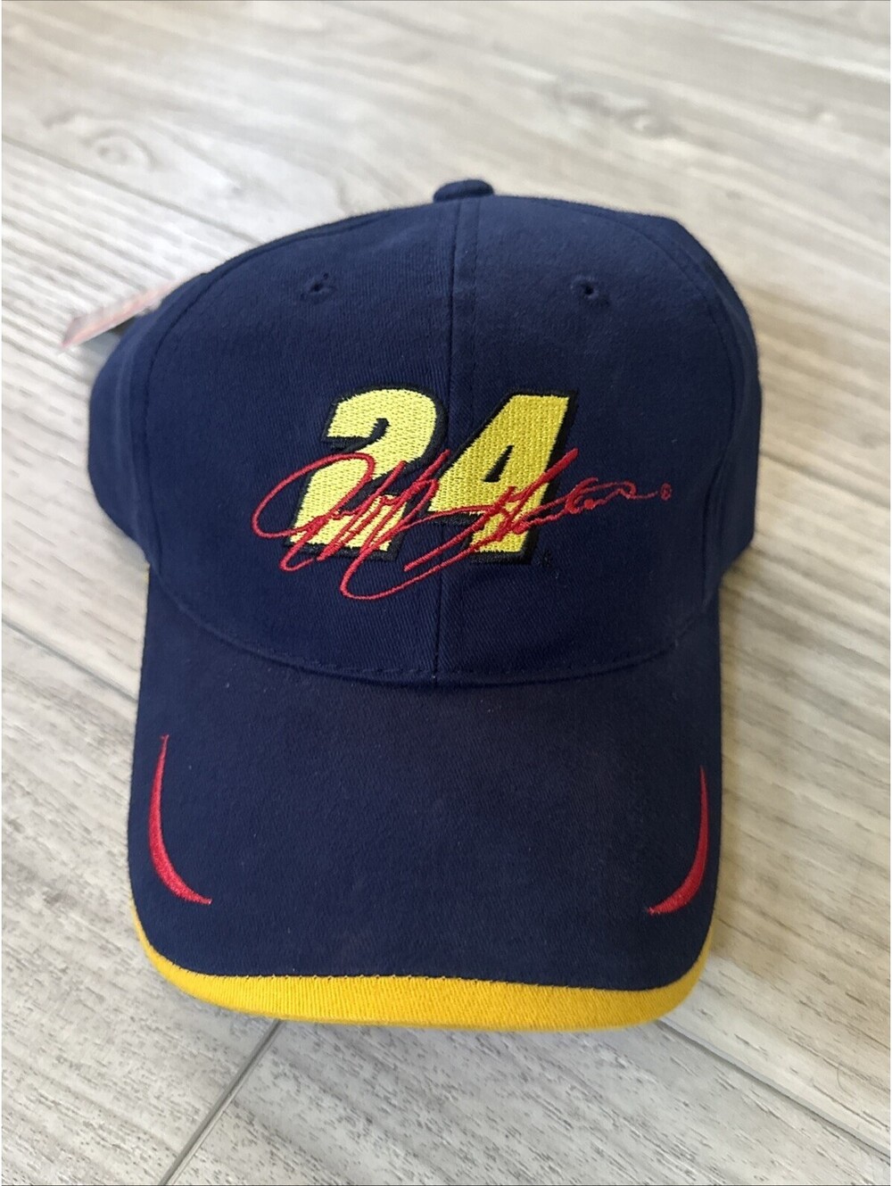 VINTAGE Nascar Racing Hat Strap Back Blue Winners Circle Jeff Gordon 24